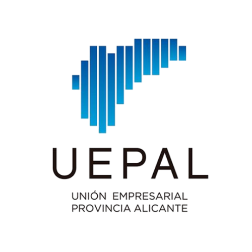 Logo de UEPAL, Unión Empresarial de la Provincia de Alicante, entidad colaboradora de AESEC.
