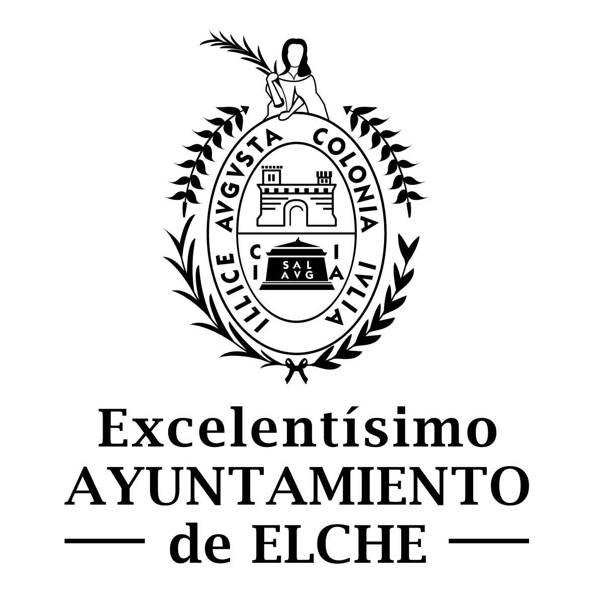 Logo del Ayuntamiento de Elche, colaborador institucional de AESEC en el impulso empresarial local.